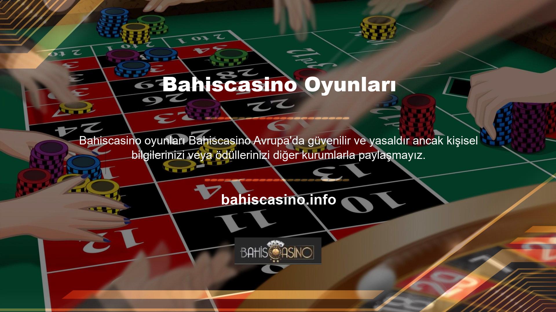 Birçok kişiye fayda sağlayacak casino oyunlarının listesi bellidir