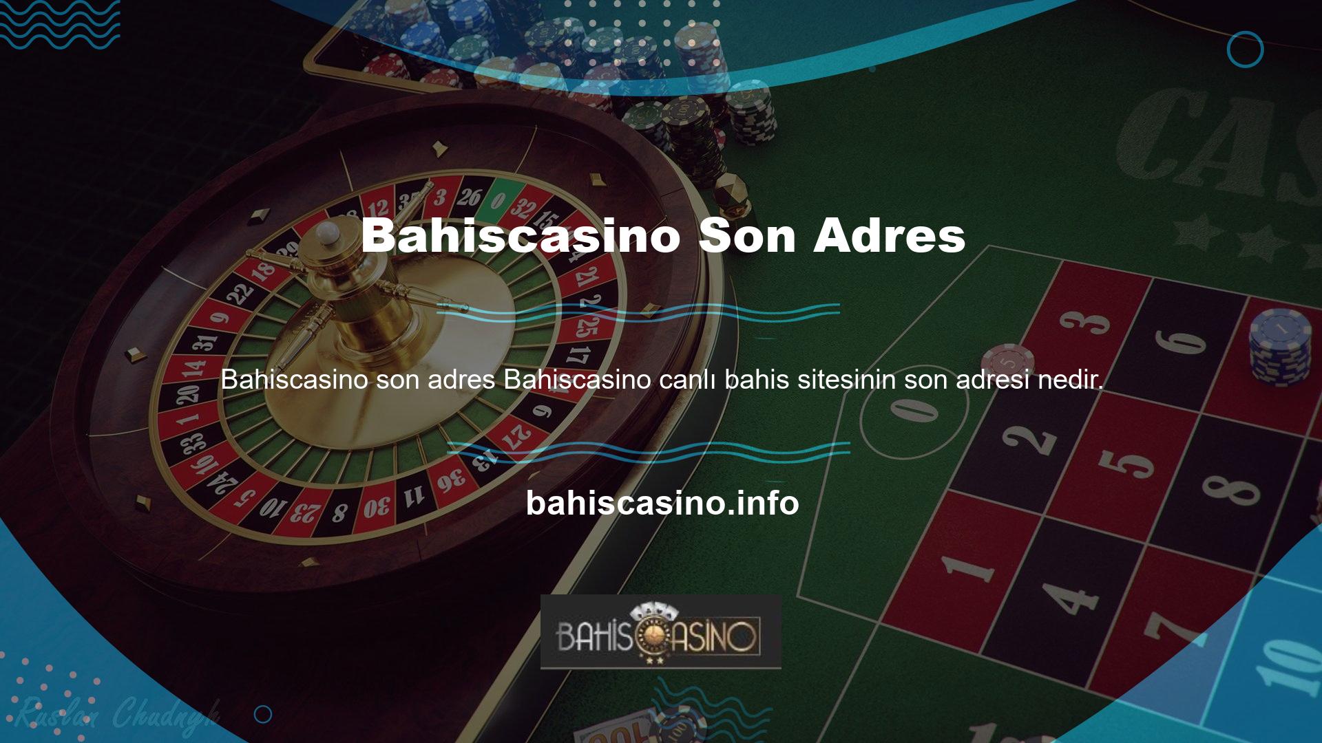 Bahiscasino girişi en son adresten